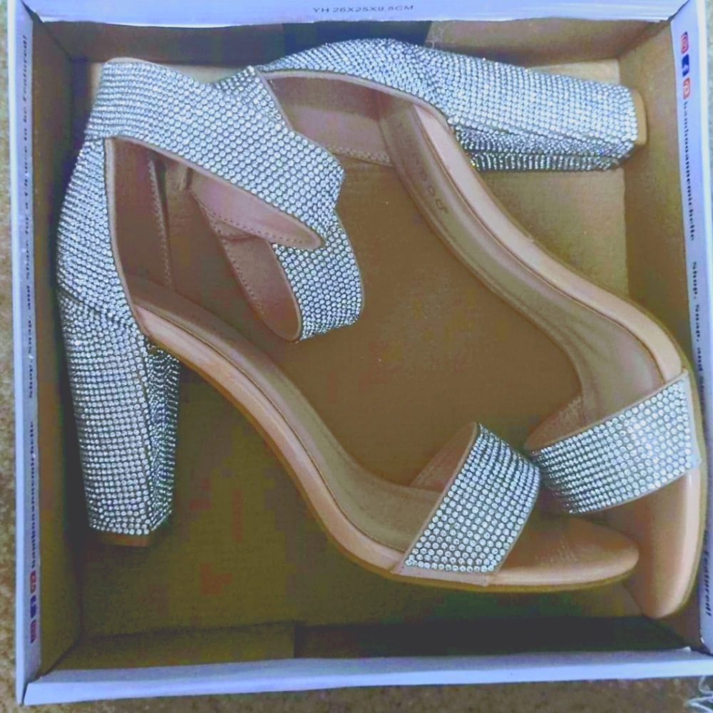 Bling sparkly heels size 9